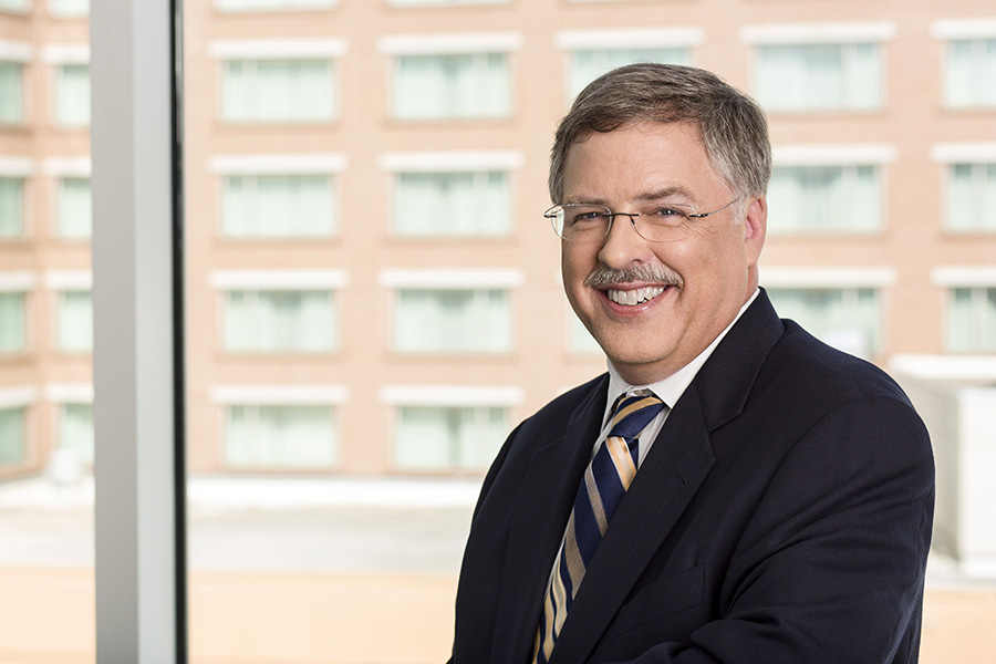 Nelson Baker, Dean of Professional Engineering, in his office.