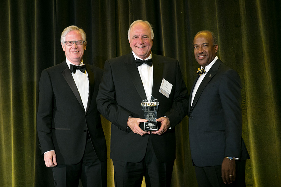 Paul H. Flower at the Georgia Tech College of Engineering Alumni Awards in April. Flower was inducted into the Academy of Distinguished Engineering Alumni at the event.