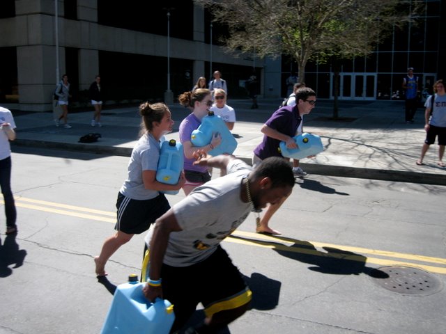 One of the many competitions to participate in during World Water Day, Friday March 30