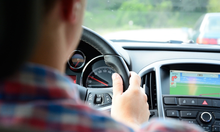 Young person driving