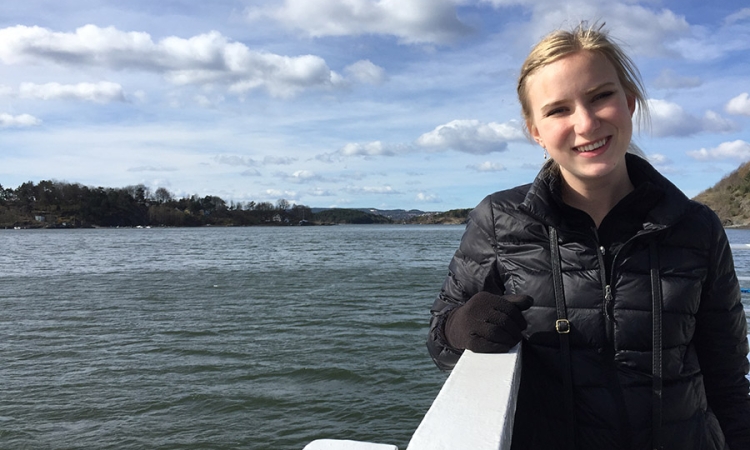 Claire Anderson rides a ferry to the Oslo fjords in Norway. The environmental engineering junior spent the spring semester studying at Lund University in nearby Sweden with support from the Joe S. Mundy Global Learning Endowment. (Photos Courtesy: Claire Anderson)