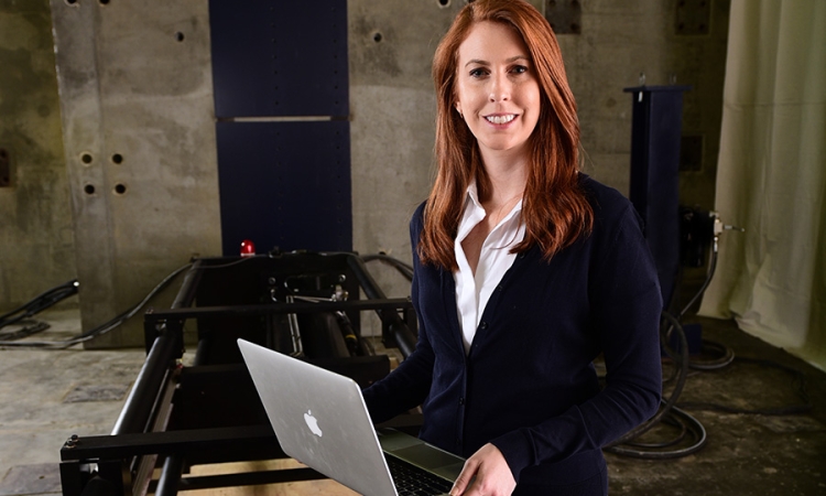 Civil + Structural Engineer magazine has named Lauren Stewart one of the industry’s rising stars. She's the only full-time faculty member among the list's 29 professionals under 40 years old. (Photo: Gary Meek)