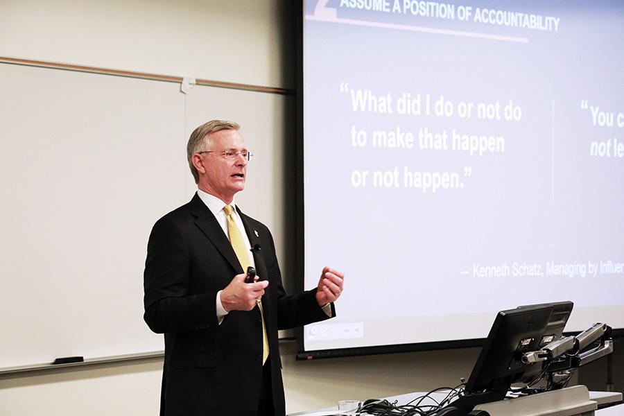 Bill Calhoun presents the fall 2018 hyatt lecture