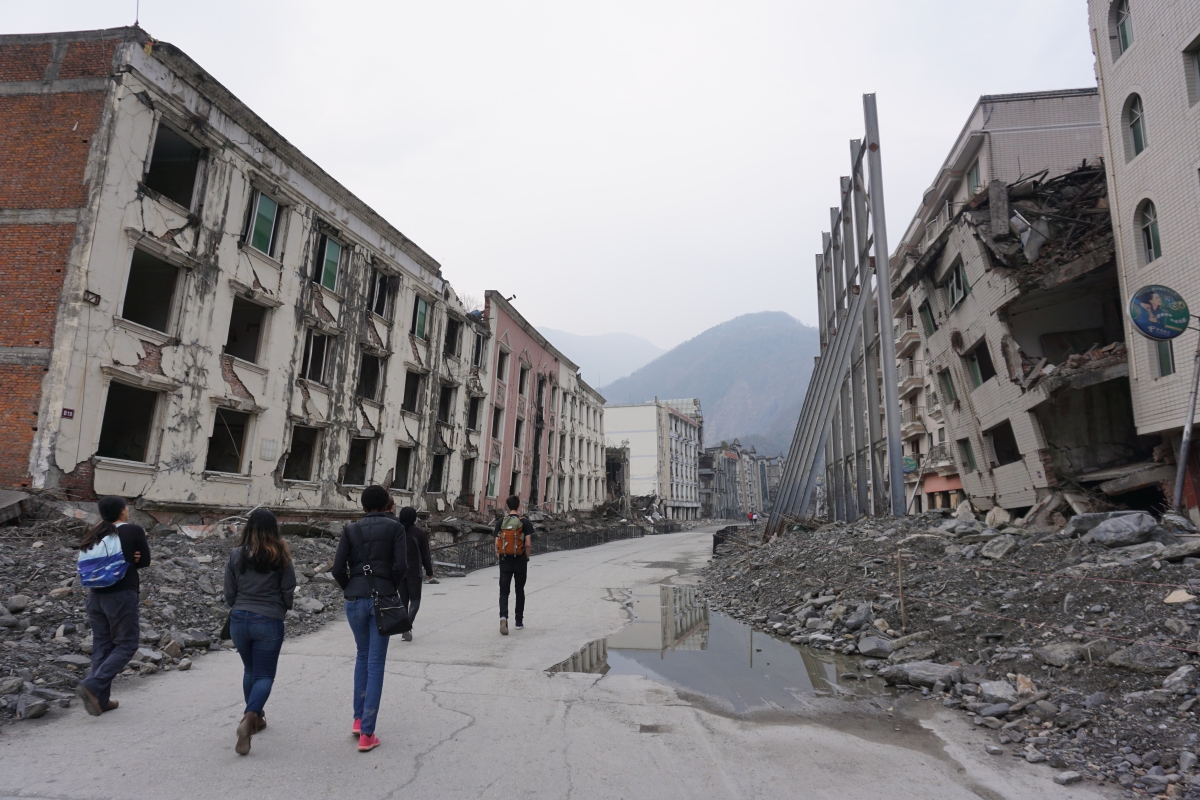 Walking among ruins