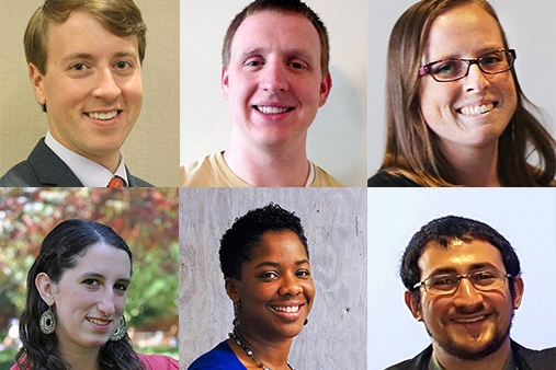 2016 Eisenhower Transportation Fellowship recipients Jack Cebe, Calvin Clark, April Gadsby, Alice Grossman, Janille Smith-Colin and Elliot Sperling